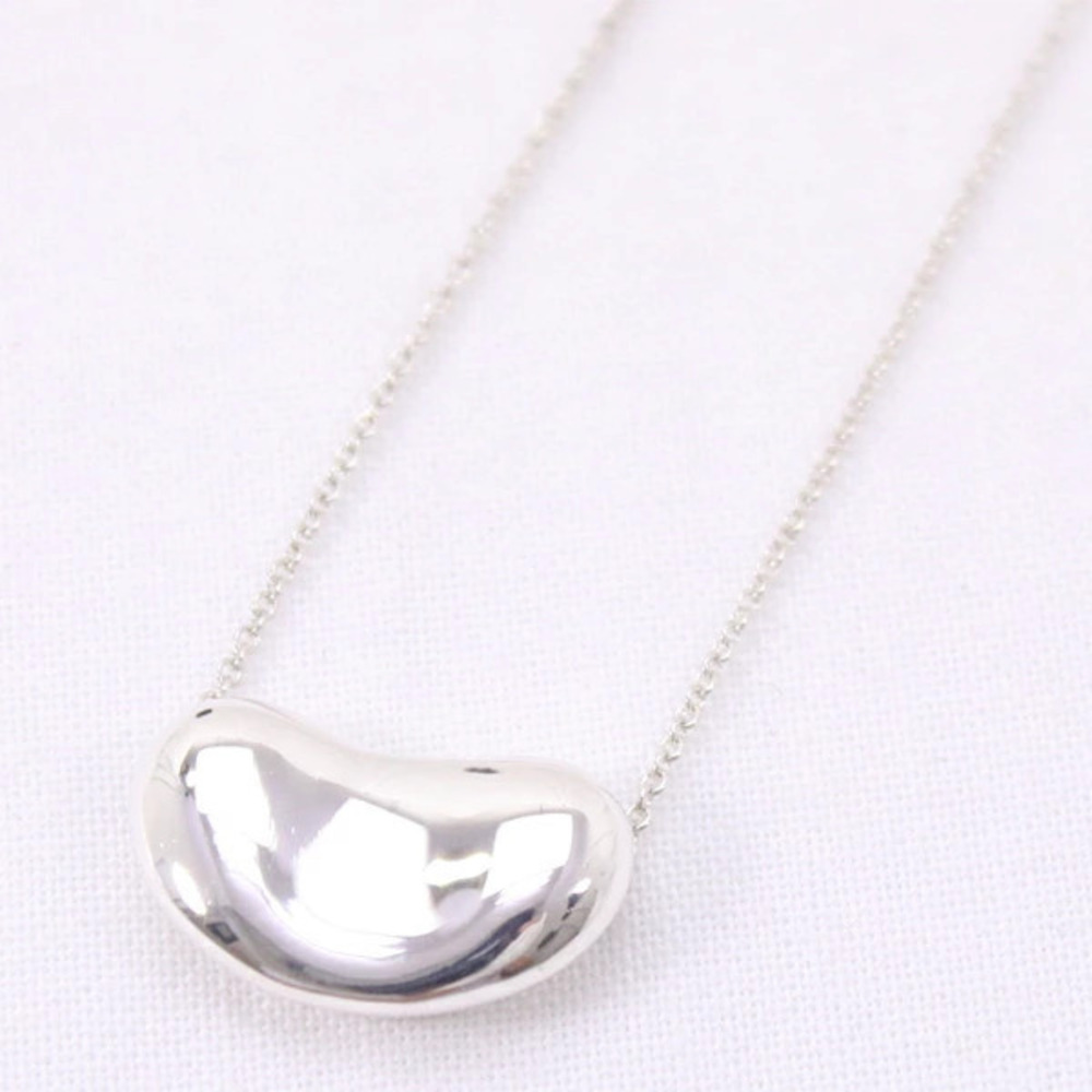 TIFFANY Co Bean Necklace Sterling Silver